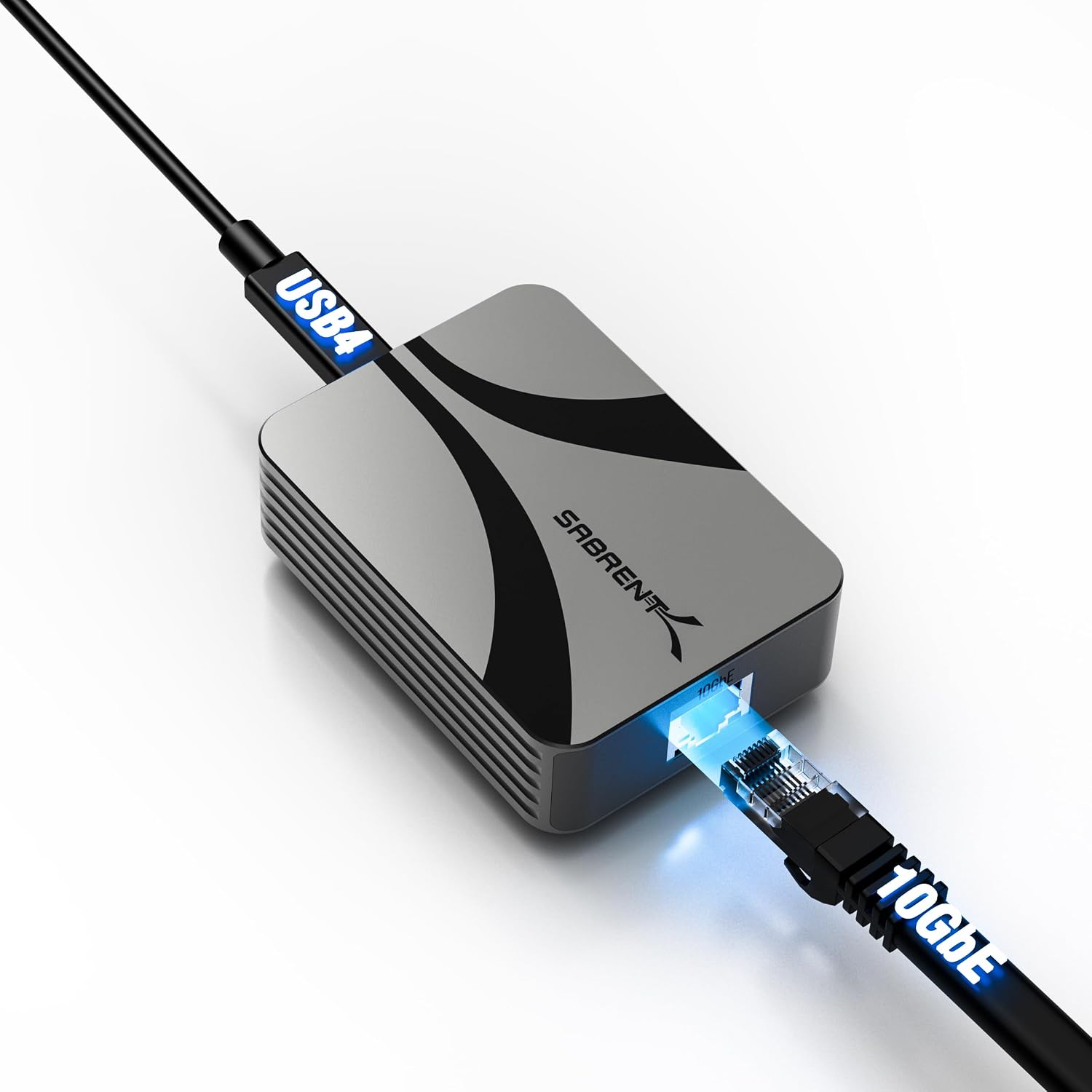 Detalle de SABRENT NT-P10G USB4 10GbE Adapter