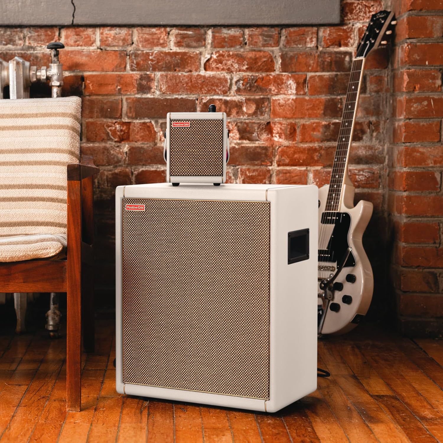 Thumbnail 4 de Positive Grid Spark CAB FRFR-högtalare, Pearl, 140 W och 10-tums woofer