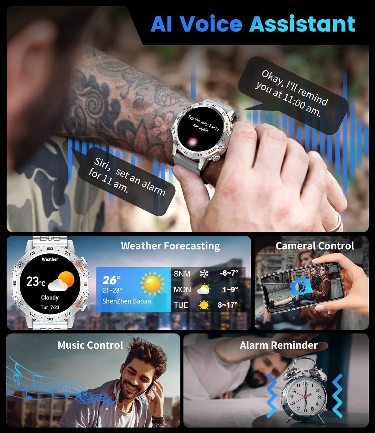 Thumbnail 2 de FOXBOX Smartwatch 1.39-inch with SpO2