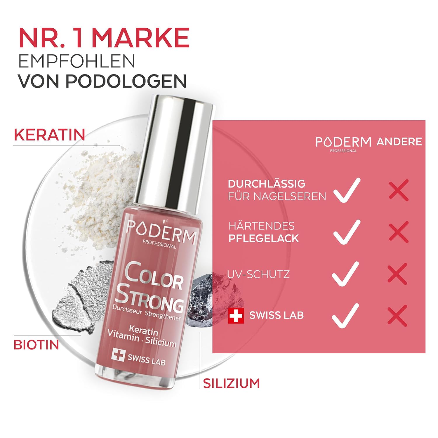 Detalle 2 de Nagelhärter Lack mit Biotin 8 ml