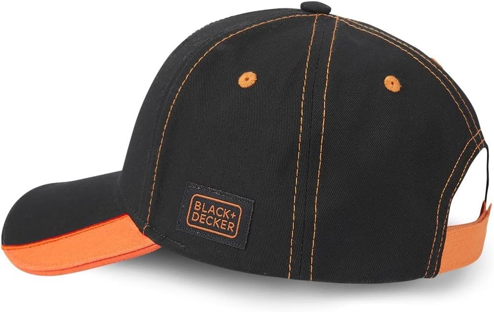Detalle de Berretto da lavoro Black+Decker 100% cotone: regolabile, traspirante e versatile