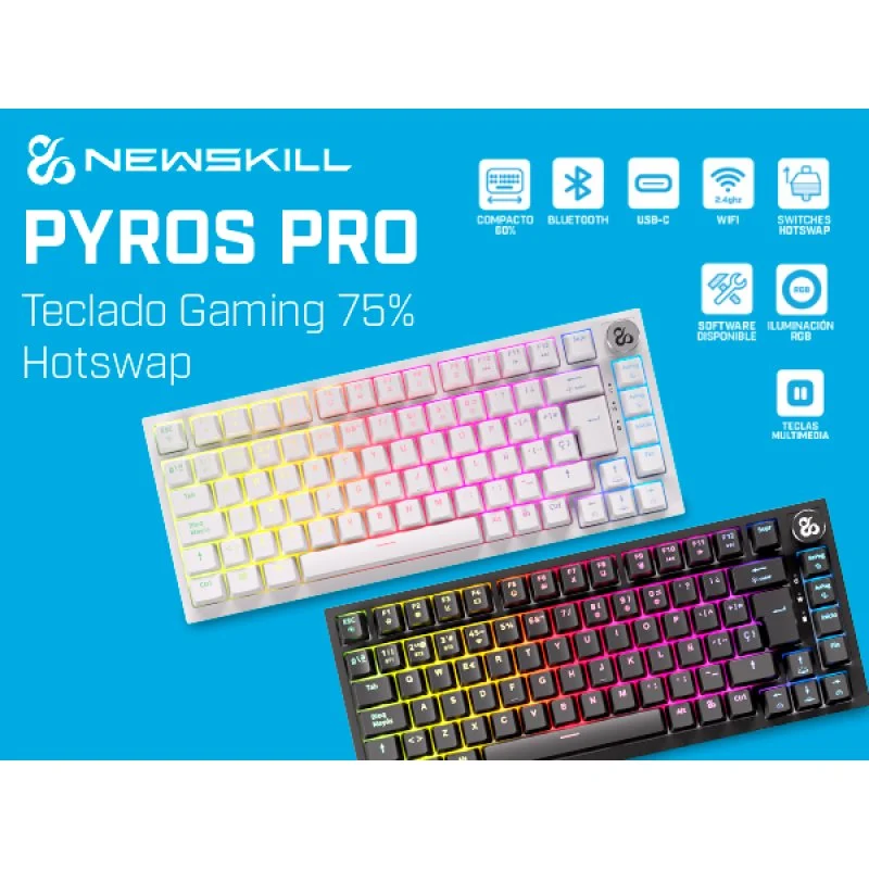 Thumbnail 1 de Newskill Pyros PRO Teclado gaming 75% hotswap ⌨️