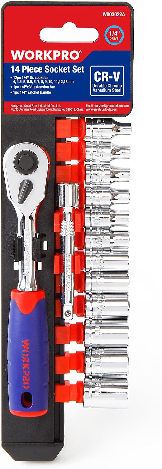 Detalle de WORKPRO Set chiavi a cricchetto 1/4"