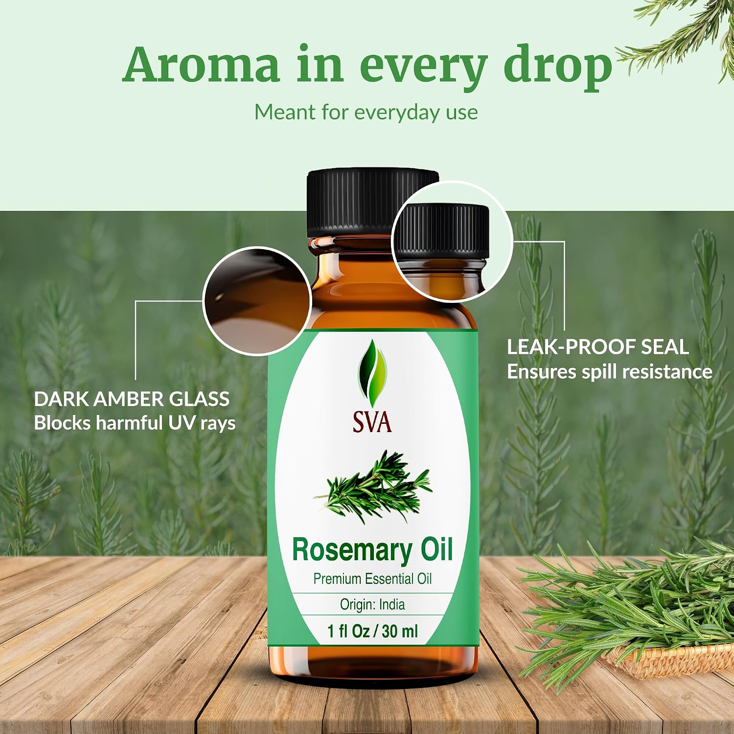 Thumbnail 6 de SVA Rosemary Essential Oil 1 fl oz
