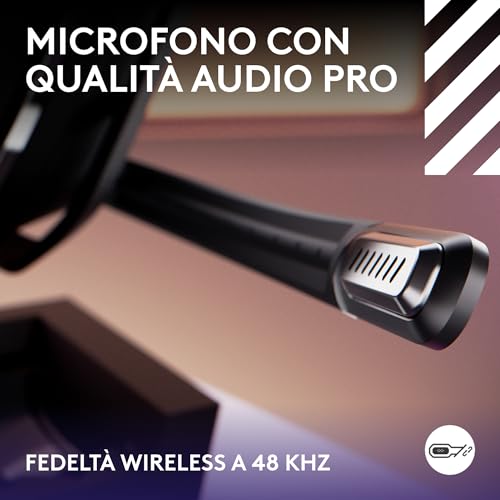 Detalle de Logitech G Astro A50 Wireless + Base: cuffie gaming LIGHTSPEED per Xbox, PS5, PC/Mac e Nintendo Switch