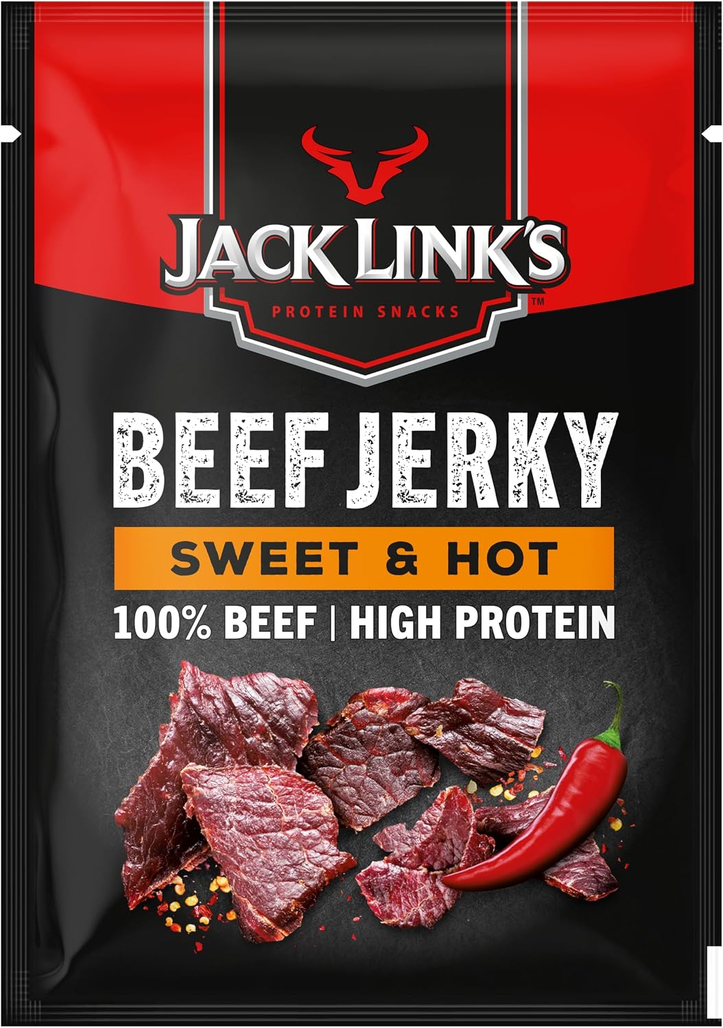 Thumbnail 2 de Jack Links Beef Jerky Sweet & Hot 12x25g 🌶️ Proteínas Altamente Proteico