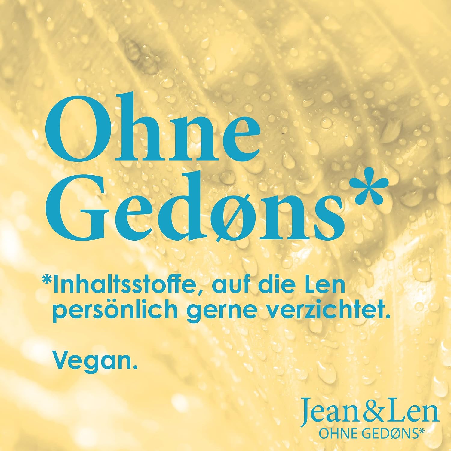 Detalle de Jean & Len Sensitiv Sonnencreme SPF 50+ – wasserfest, parfumfrei, vegan, 50 ml