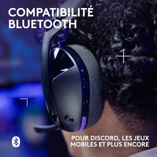 Detalle de Logitech G G321 Lightspeed: casque gaming Bluetooth sans fil – confort léger et performance fiable