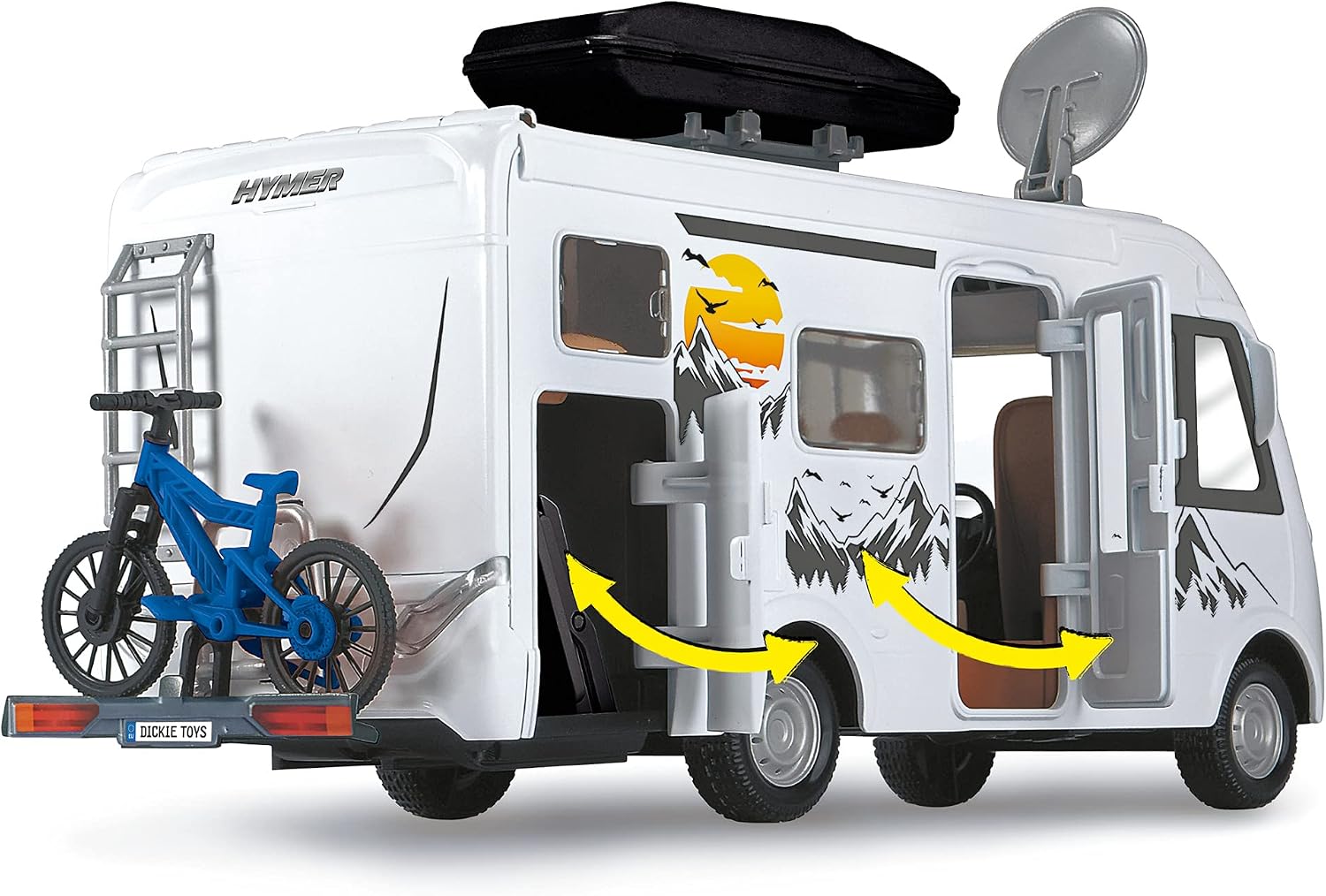 Thumbnail 4 de Dickie Toys Hymer Hymermobil B Class Van 🚐 Con Accesorios