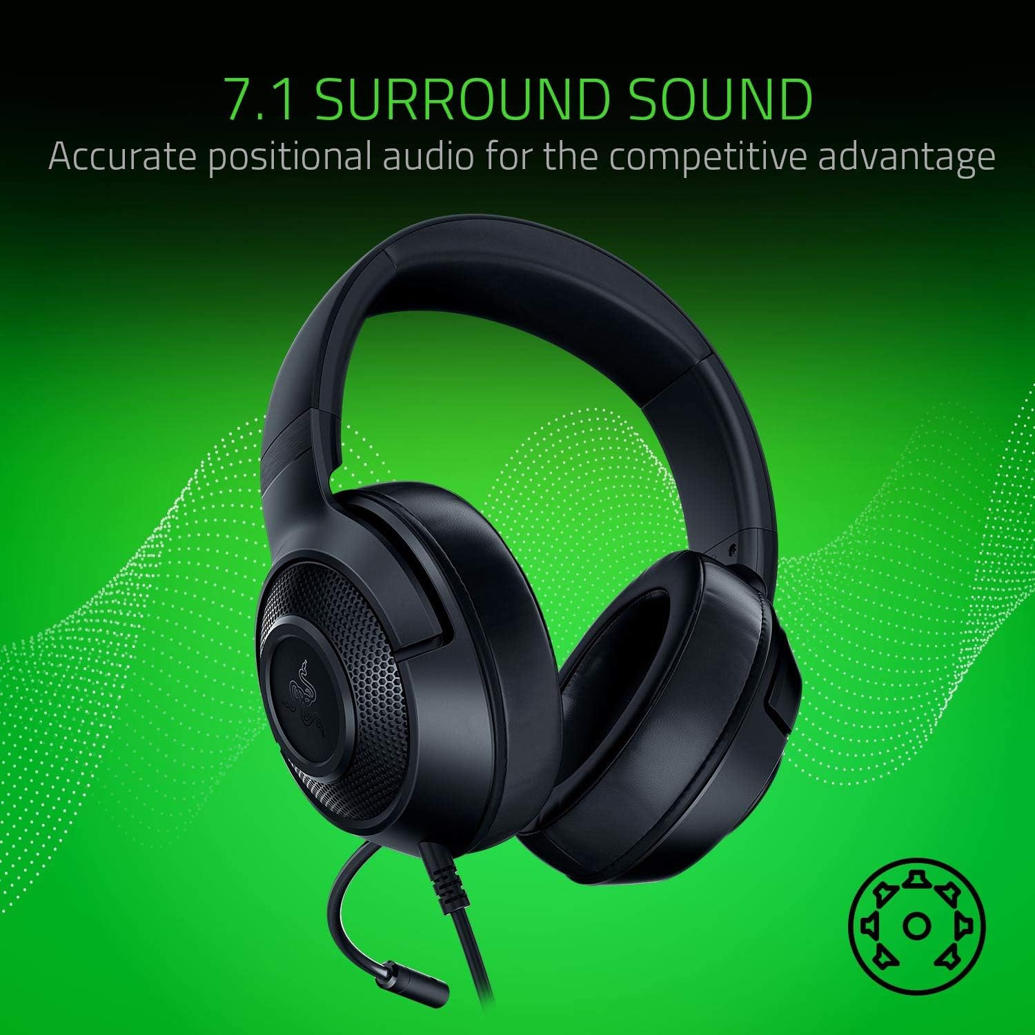 Thumbnail 3 de Razer Kraken X Lite : Casque de jeu filaire ultra-léger pour PC et consoles