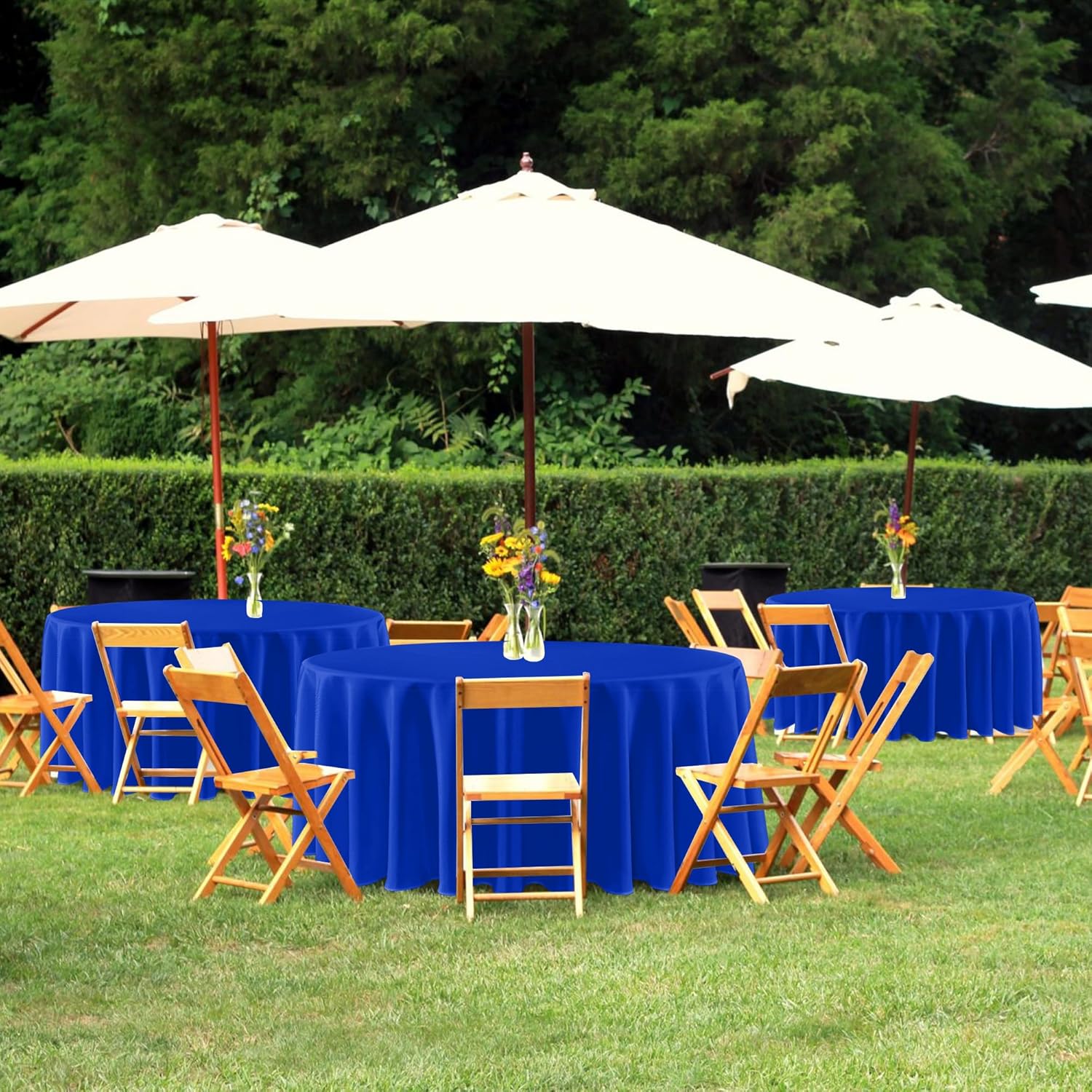 Thumbnail 3 de sancua Royal Blue 90-inch Round Tablecloths 6 Pack 🍽