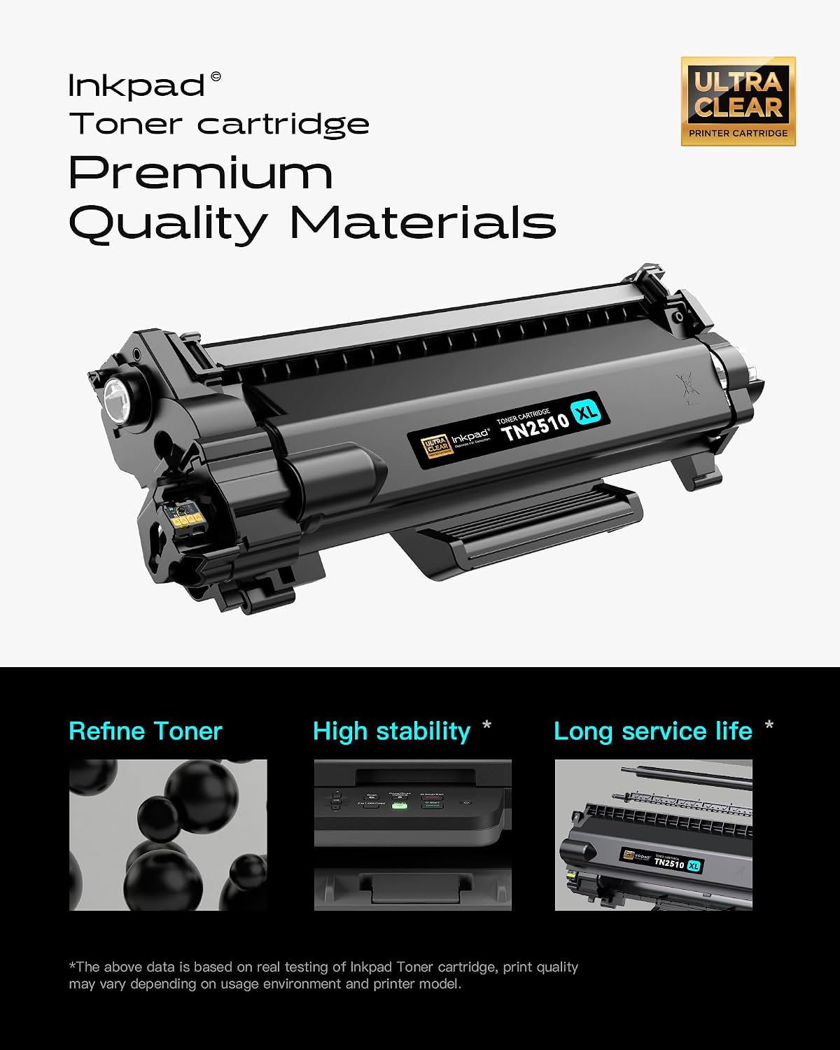 Detalle 2 de iNKPAD TN2510XL Tóner Negro Compatible para Brother 🖨