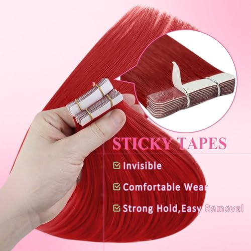 Thumbnail 4 de YoungSee Tape-In Extensions 25 g, 50 cm Rot 💇♀