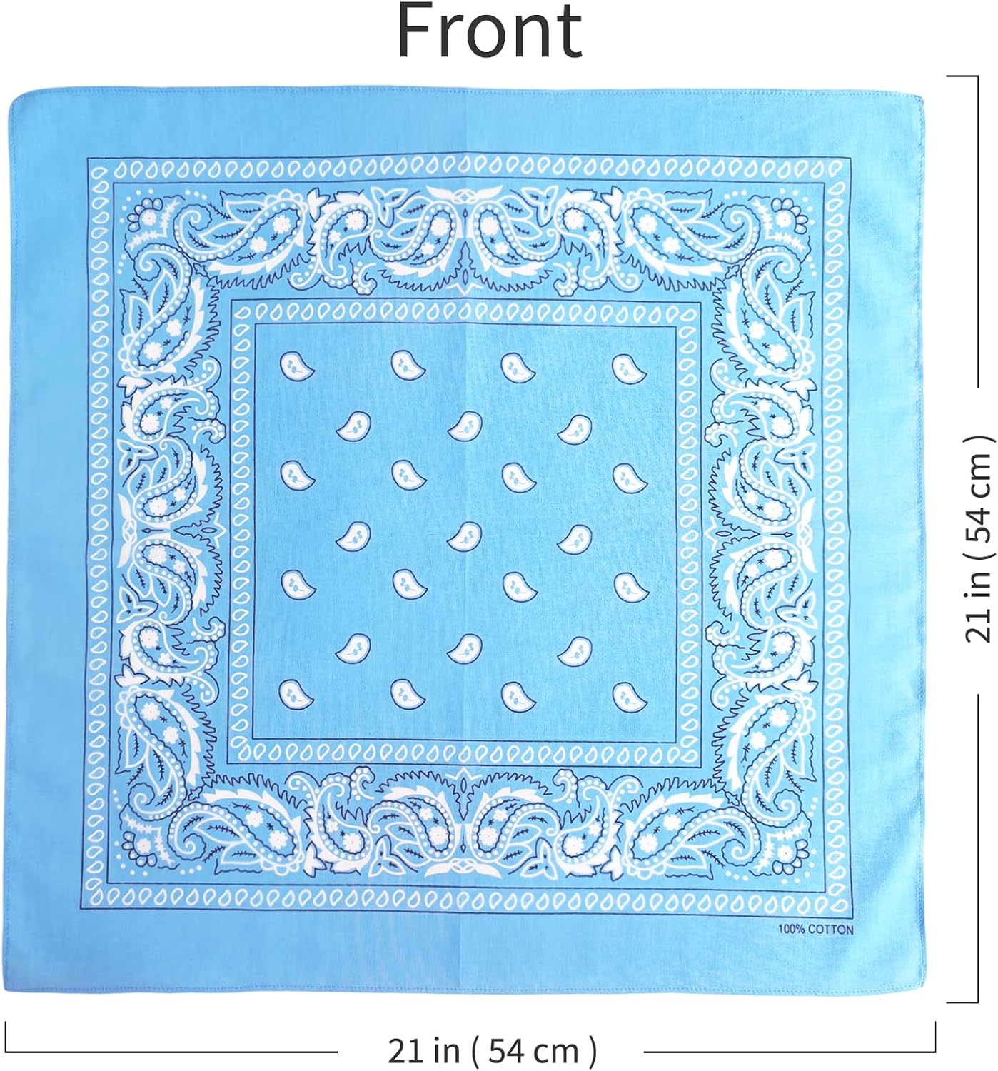 Thumbnail 4 de APIGANIZ 100% Cotton Bandanas, 21 x 21 Inches, Set of 6