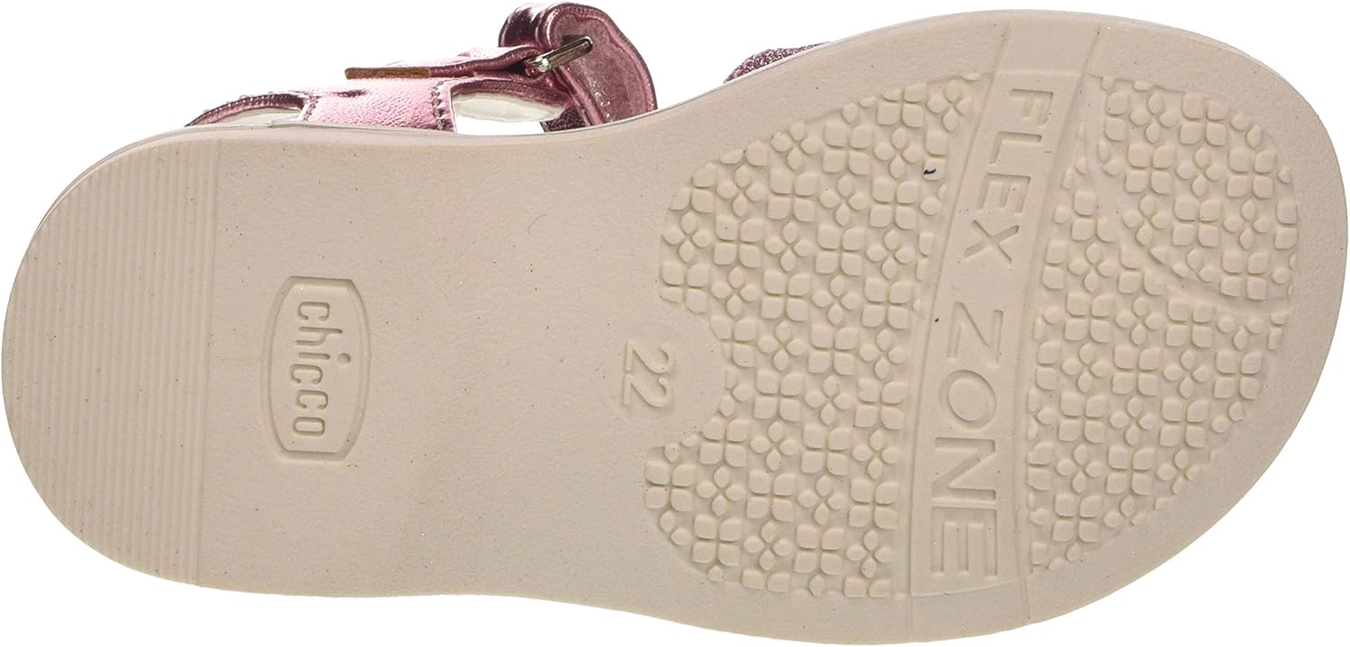 Detalle de Sandales Chicco à Double Velcro pour Fille — Confort léger et respirant, conçues en Italie