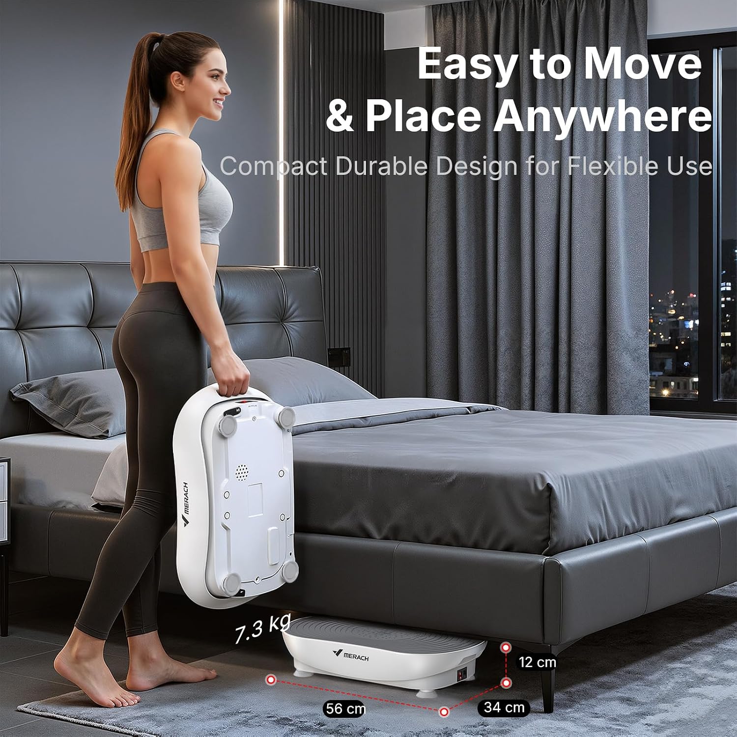 Thumbnail 6 de MERACH Vibration Plate: Weight Loss and Shaping with 99 Speeds and LED Touchscreen