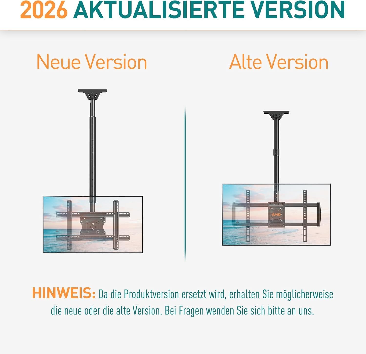 Detalle 2 de ELIVED EV3016 Deckenhalterung 37–75 Zoll