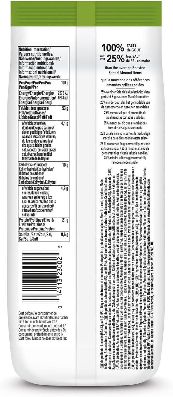 Thumbnail 1 de Wonderful Almonds Amandes grillées salées 200 g