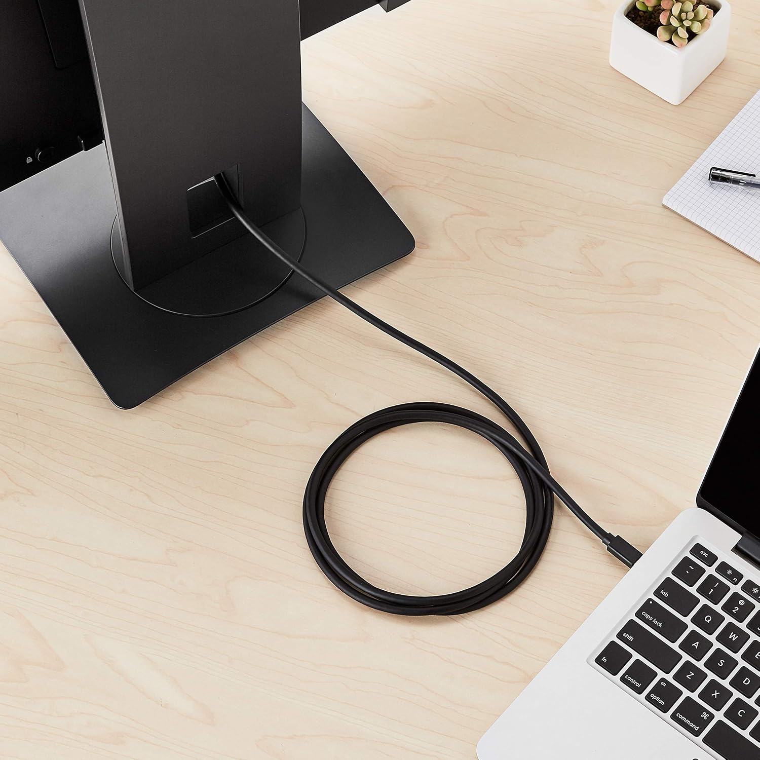 Detalle de Amazon Basics Mini-DisplayPort-auf-HDMI-Kabel (vergoldete Anschlüsse), 1,8 m – für MacBook Air/Pro (2010–2017)