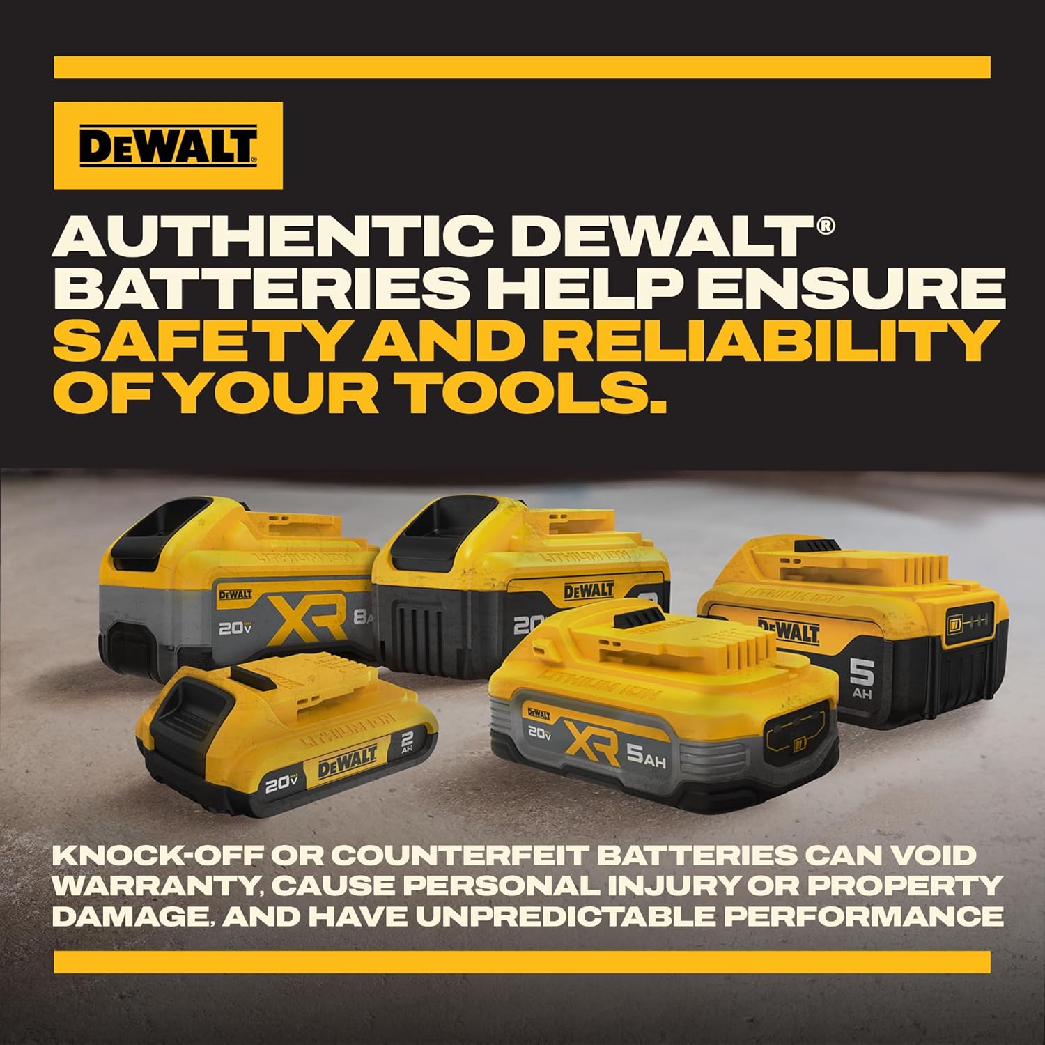 Detalle de DEWALT 20V MAX XR Battery 5.0Ah