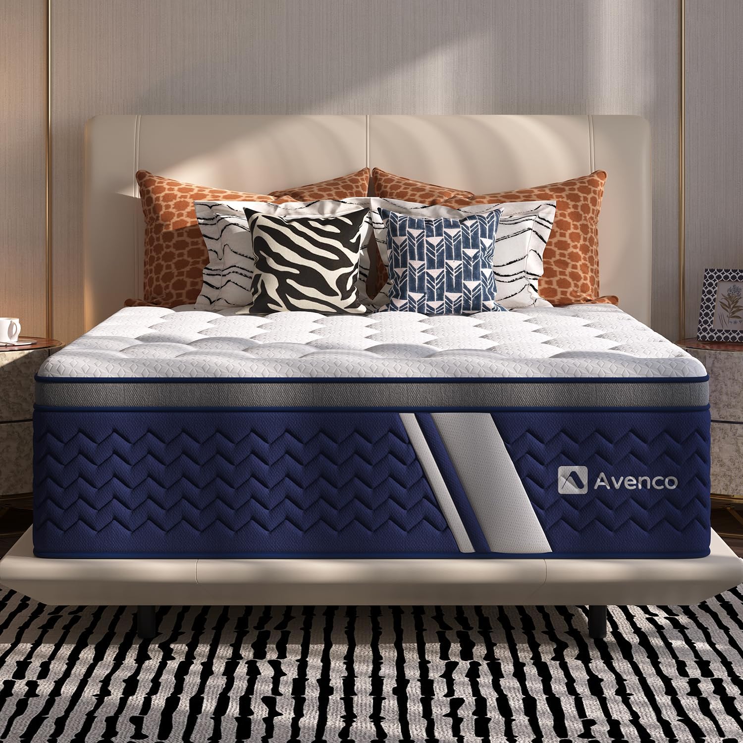 Detalle de Avenco SyncDeep A-M02876 Full Hybrid Mattress, 12-Inch Firm, Zoned Support