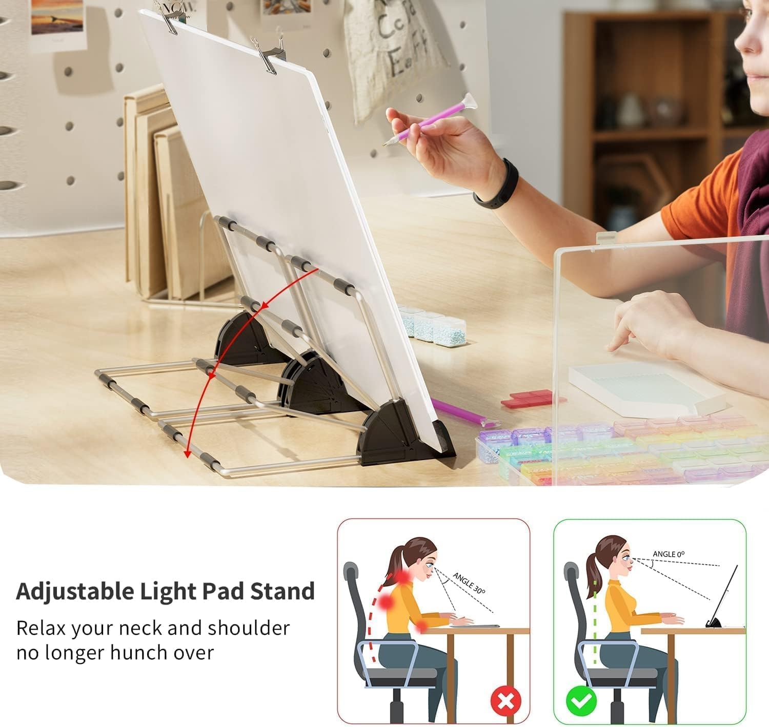 Thumbnail 5 de ARTDOT A3 LED Light Pad 31 x 42cm 1500 Lux