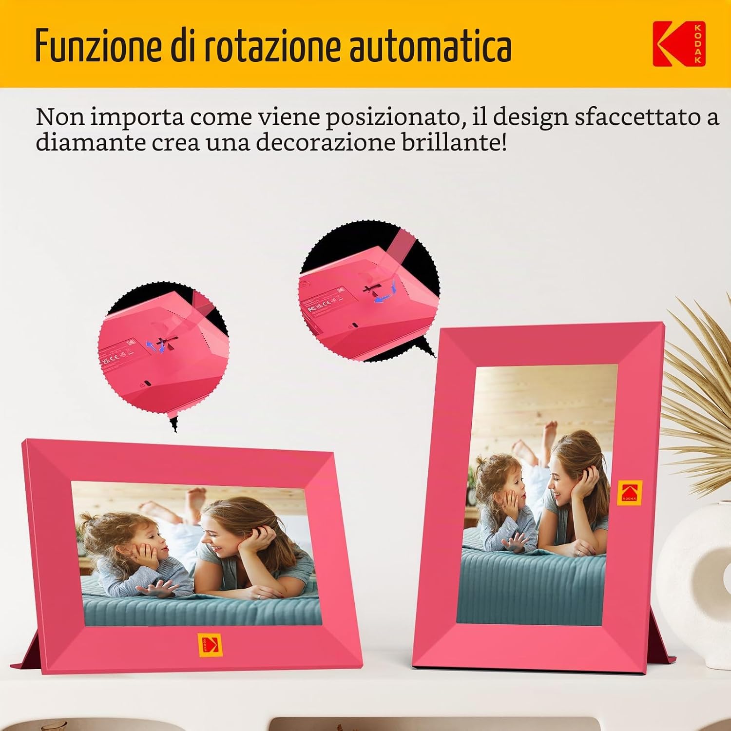 Thumbnail 4 de KODAK Cornice Digitale 7 Pollici WiFi: foto e video in condivisione facile