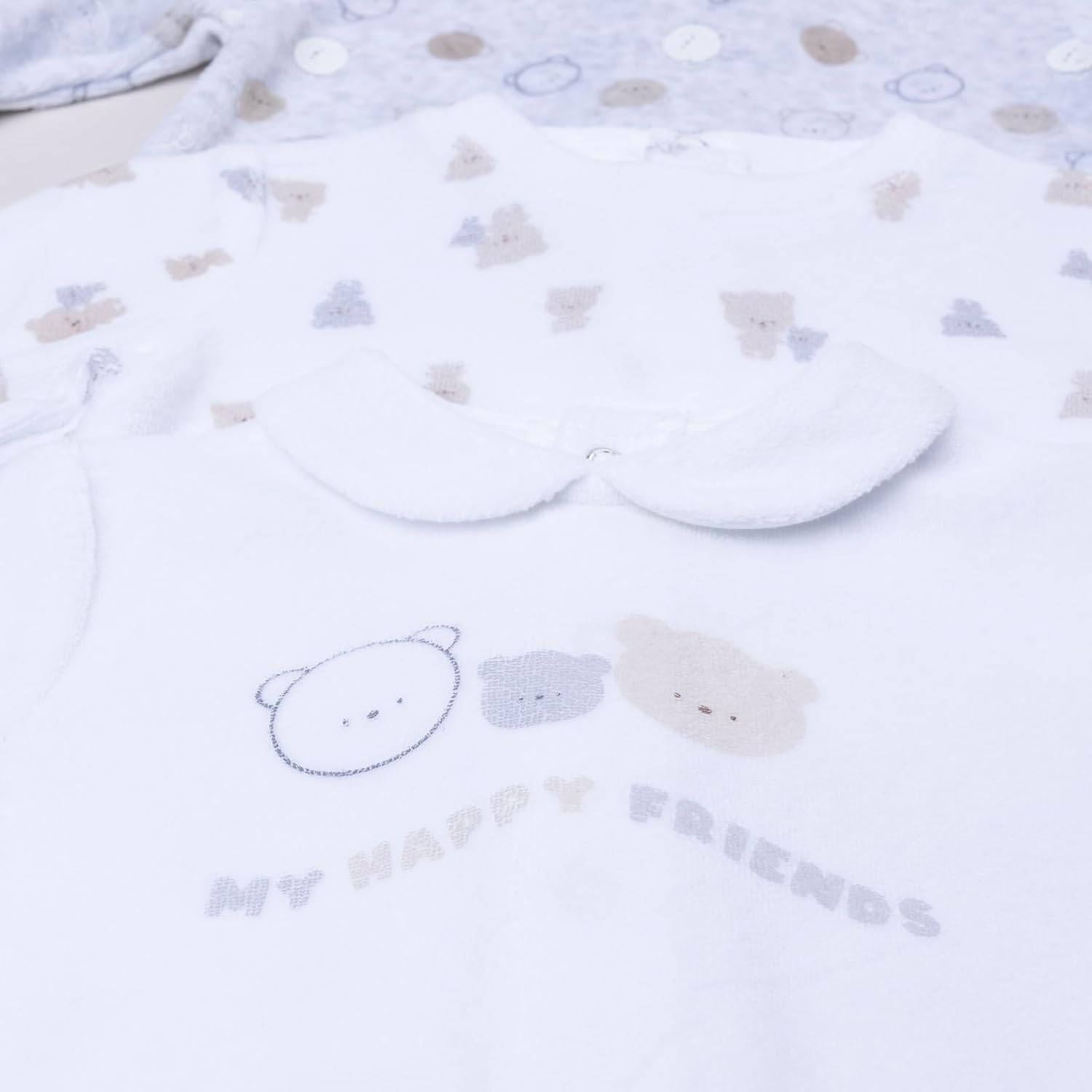 Detalle 2 de Prénatal Set 3 tutine in ciniglia 👶