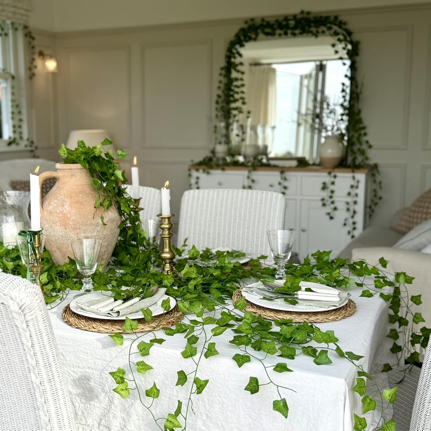 Thumbnail 5 de CQURE 84 Ft Artificial Ivy Garland 12pcs