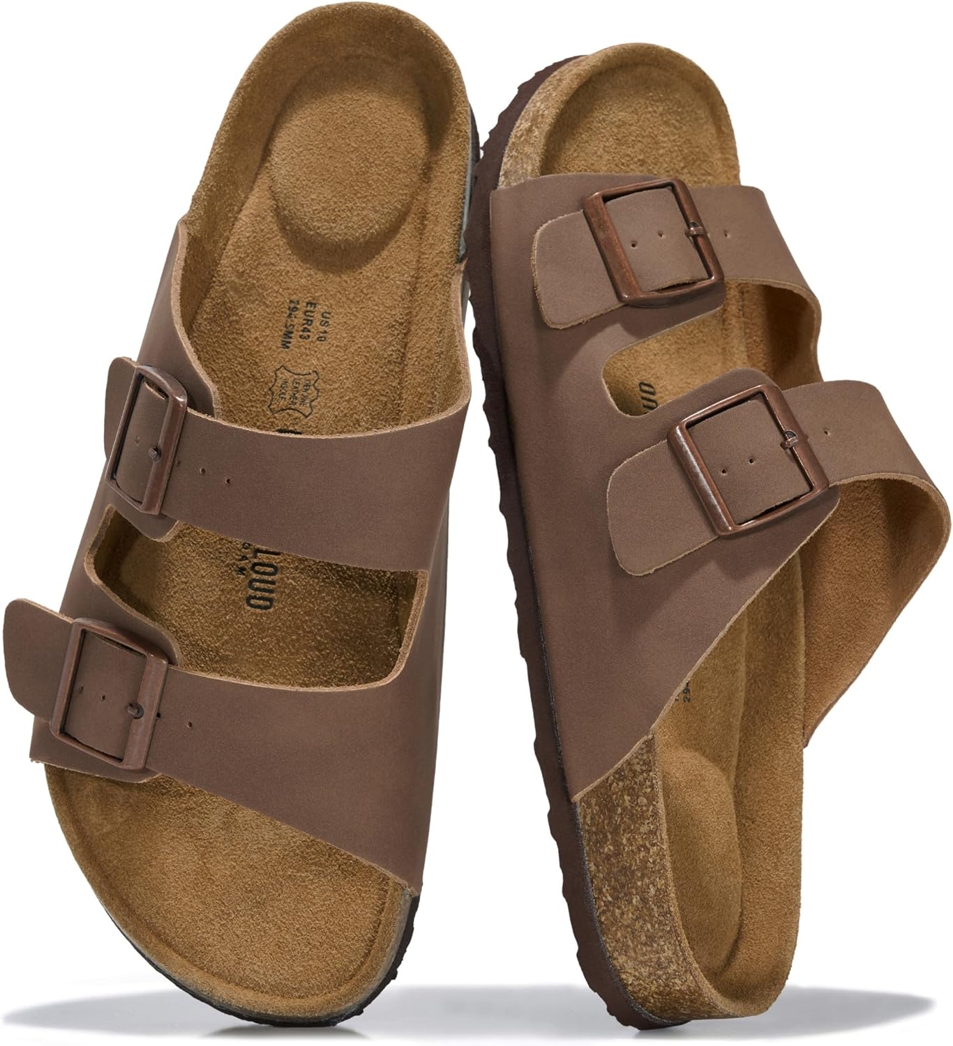 Detalle de Project Cloud Heritage Sandal: 100% Genuine Leather Mens Sandals with Memory Foam Insole