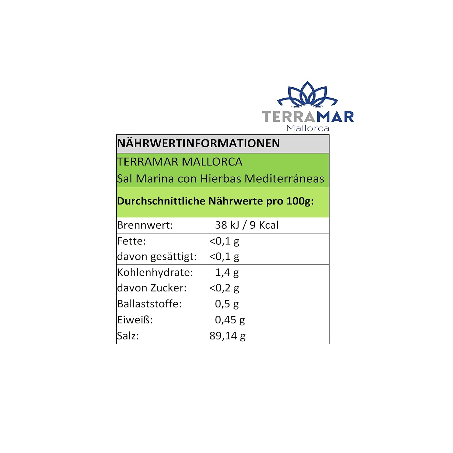 Detalle 2 de TERRAMAR MALLORCA Meersalz 150g 🧂