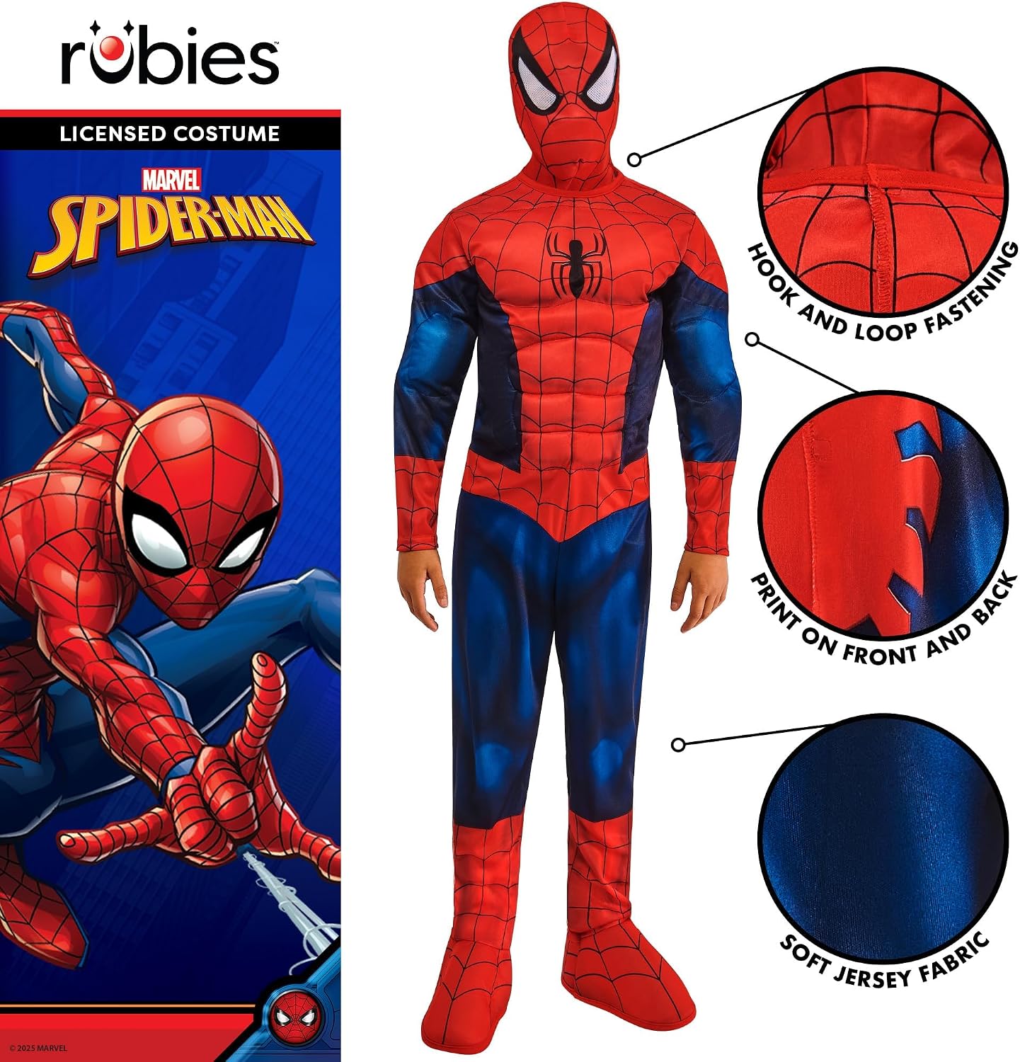 Thumbnail 4 de Rubie's Marvel Spider-Man Deluxe Child Costume