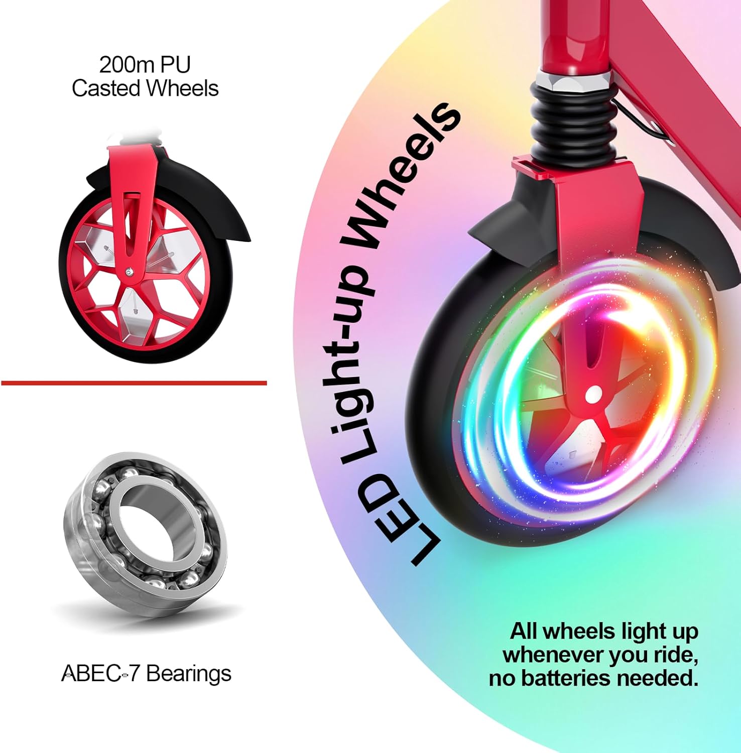 Detalle de MEE GOO Foldable Kick Scooter