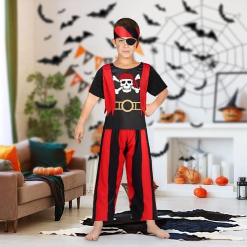 Detalle 2 de Aomig Costume pirata bambini, set 4 pezzi