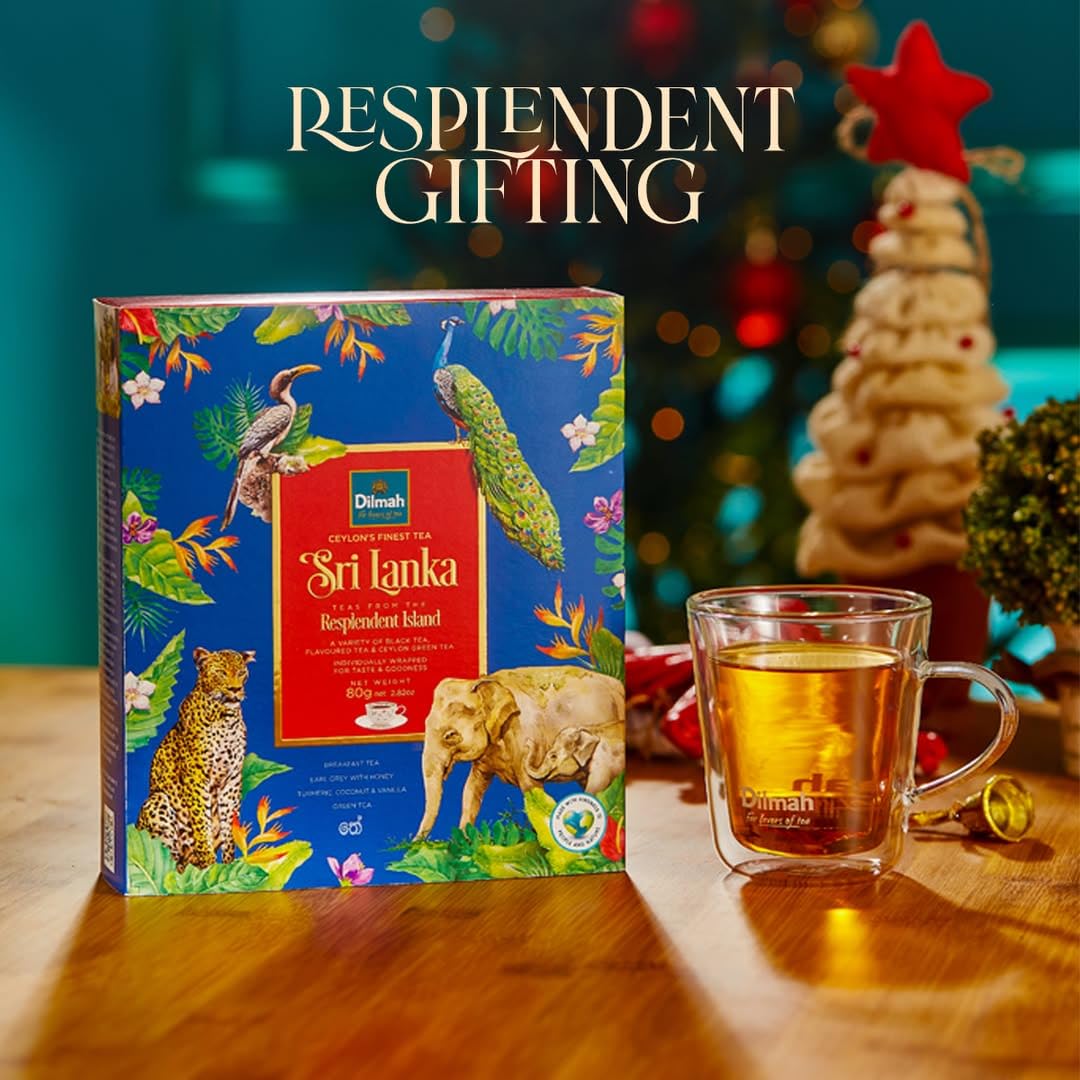 Detalle de Dilmah Tee Geschenkset Resplendent Island Ceylon – 4 Sorten, 40 Teebeutel
