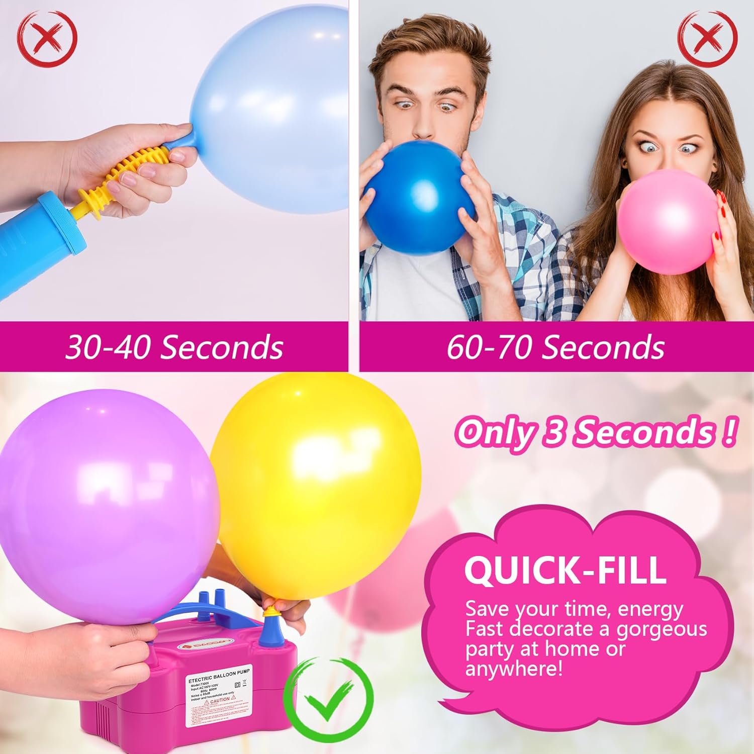 Detalle de ID IDAODAN Electric Balloon Pump 600W ๐