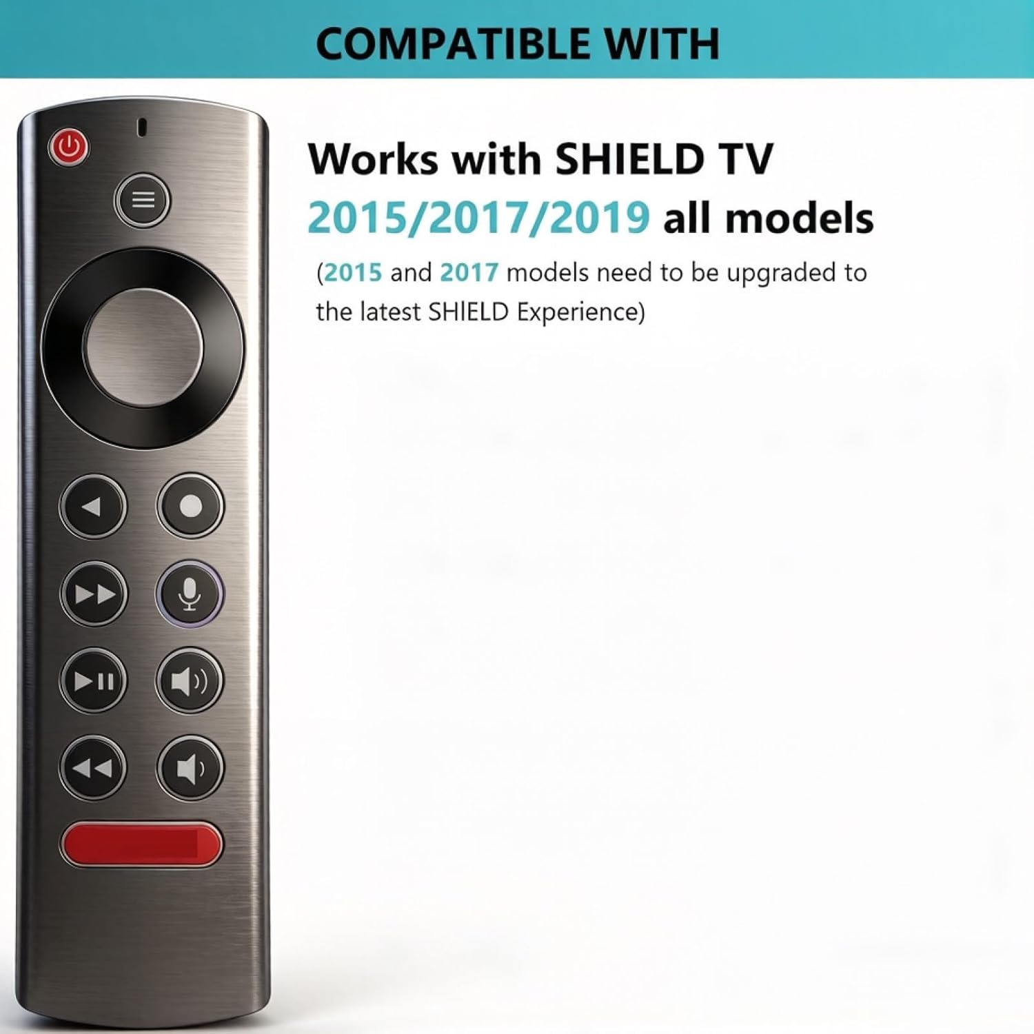 Thumbnail 2 de Voice Replacement Remote Control for NVIDIA Shield TV and Shield TV Pro (2015/2017/2019) – UK Edition