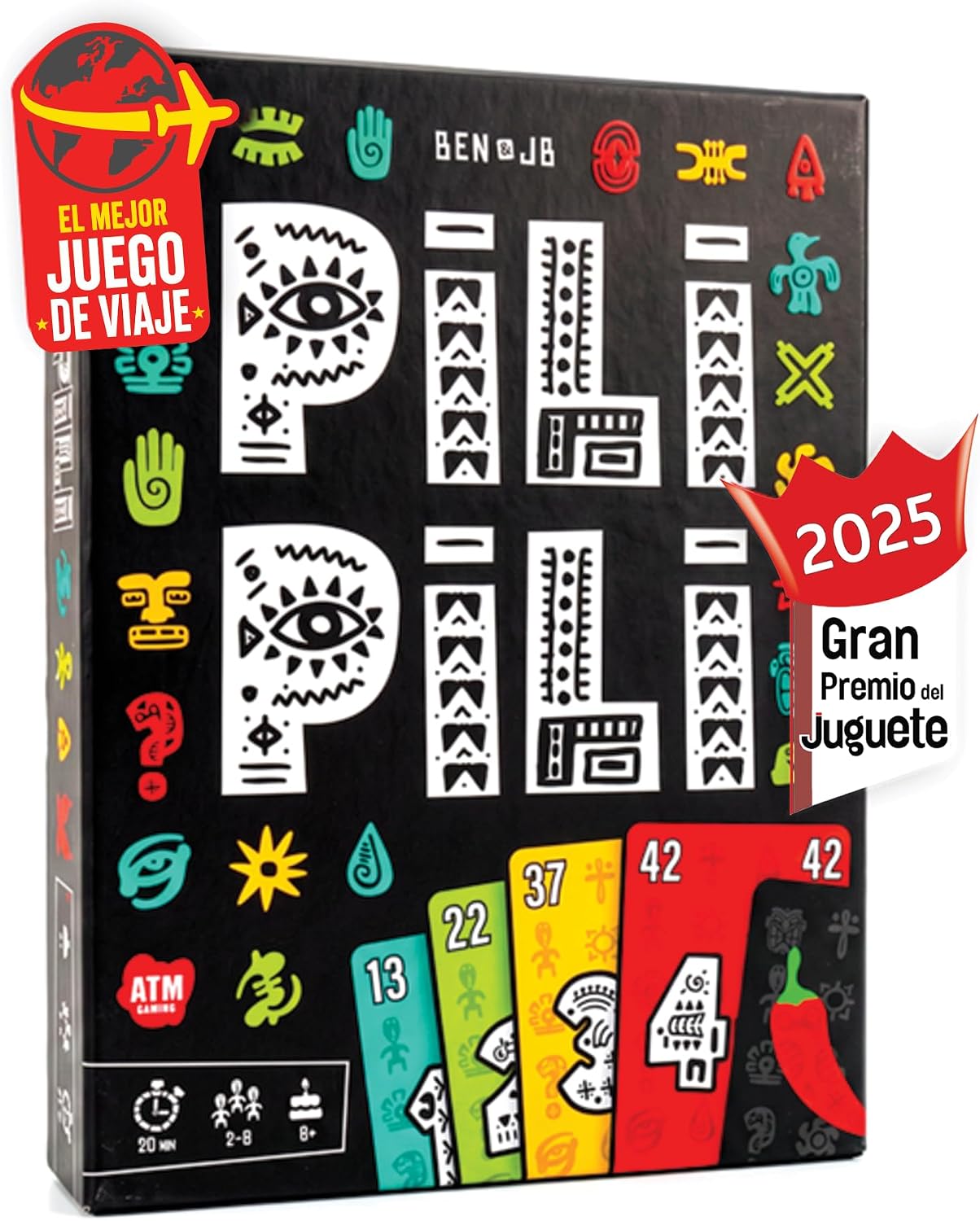 Detalle de PILI PILI de ATM Gaming: juego de mesa rápido y estratégico para 2 a 8 jugadores