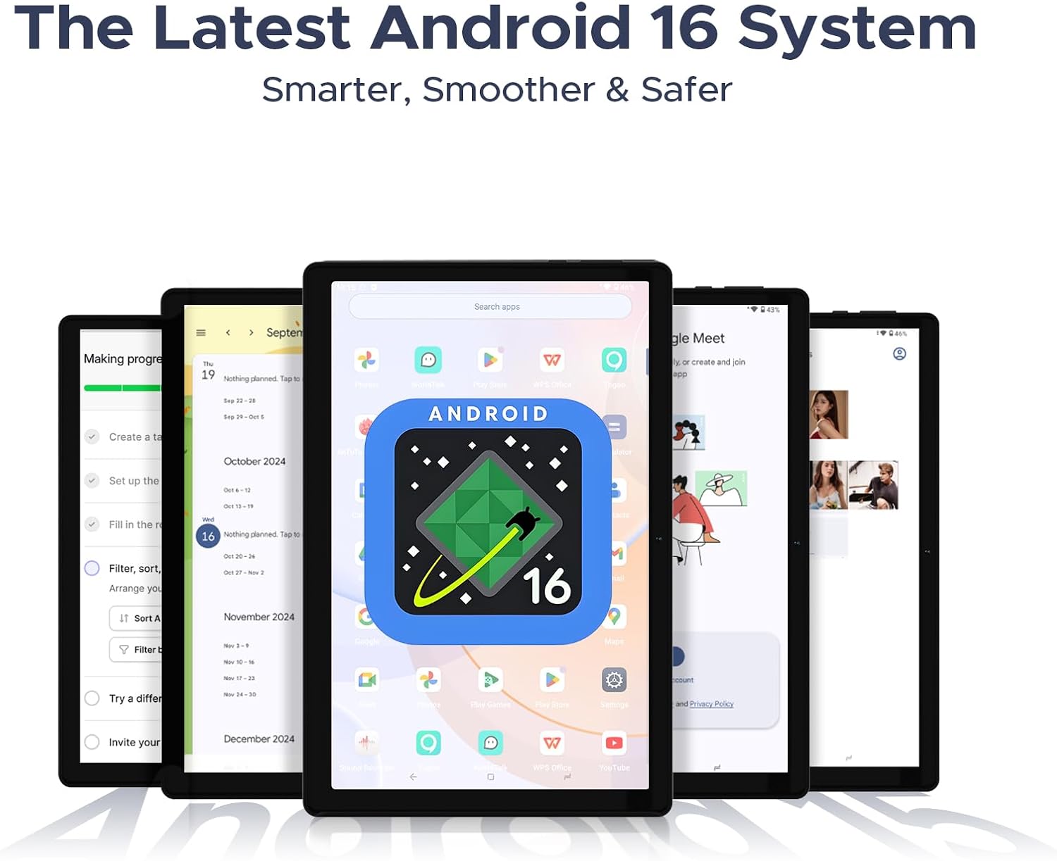 Thumbnail 3 de POPUX U10 Android 16 Tablet — 10.1 Inch, 16GB RAM + 128GB ROM, up to 2TB Expandable, Wi‑Fi 6, Android 16