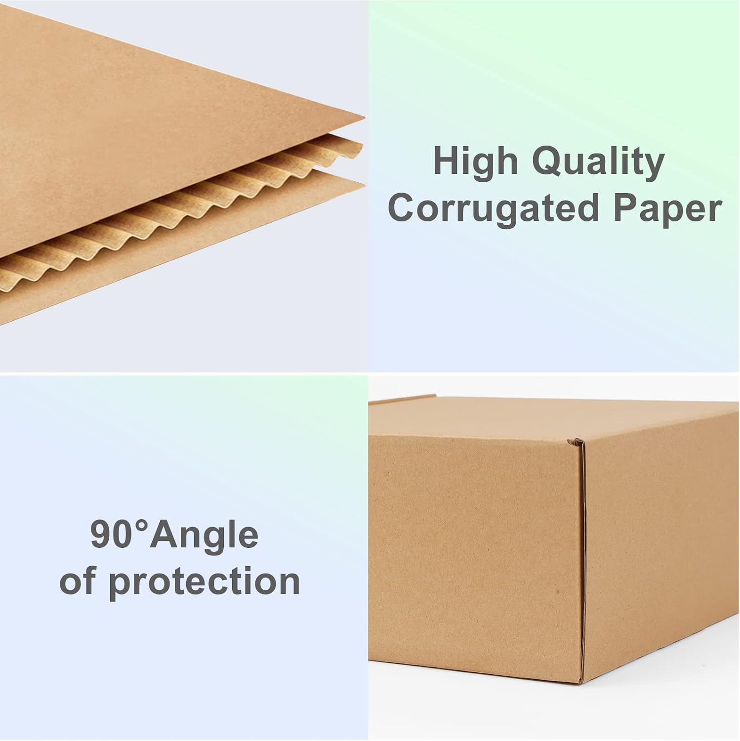 Detalle de RLAVBL 25 Pack 204x204x102 mm Small Brown Corrugated Shipping Boxes