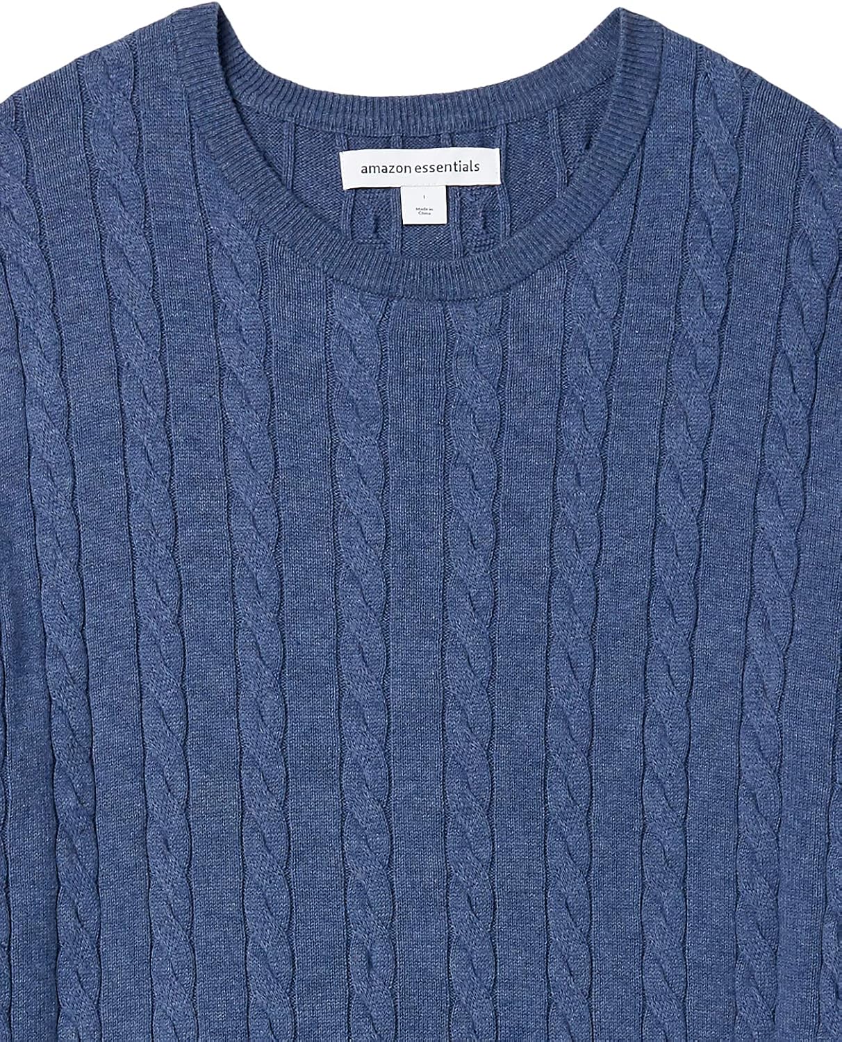 Thumbnail 4 de Amazon Essentials Herren Baumwoll-Pullover mit Rundhalsausschnitt und Zopfmuster – Normalpassform, 100% Baumwolle