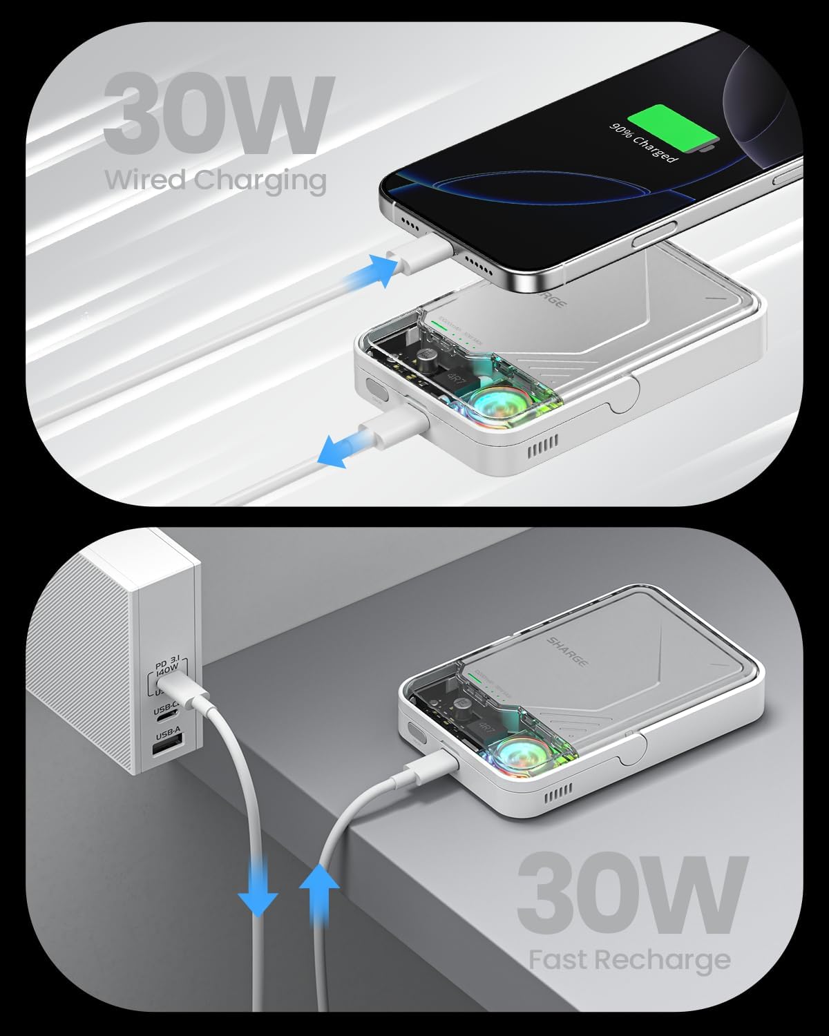Thumbnail 5 de sharge ICEMAG 2 Powerbank 10000mAh MagSafe