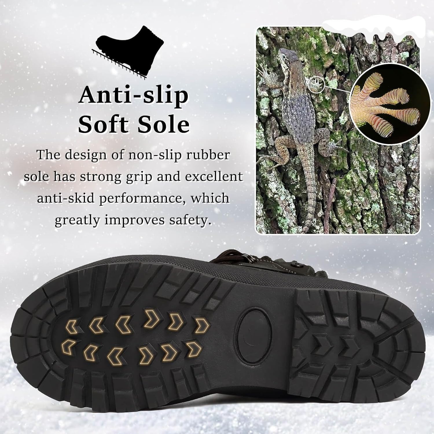 Thumbnail 4 de Hanani Women's Winter Snow Boots Waterproof Lace-Up Mid Calf