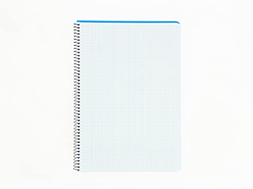 Detalle de Cuadernos Folio (A4) Enri – Pack de 5 cuadernos con tapa plástica, cuadrícula 4x4
