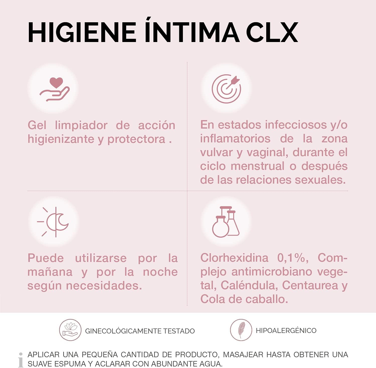 Detalle de Cumlaude Lab CLX Gel higiene íntima 500 ml