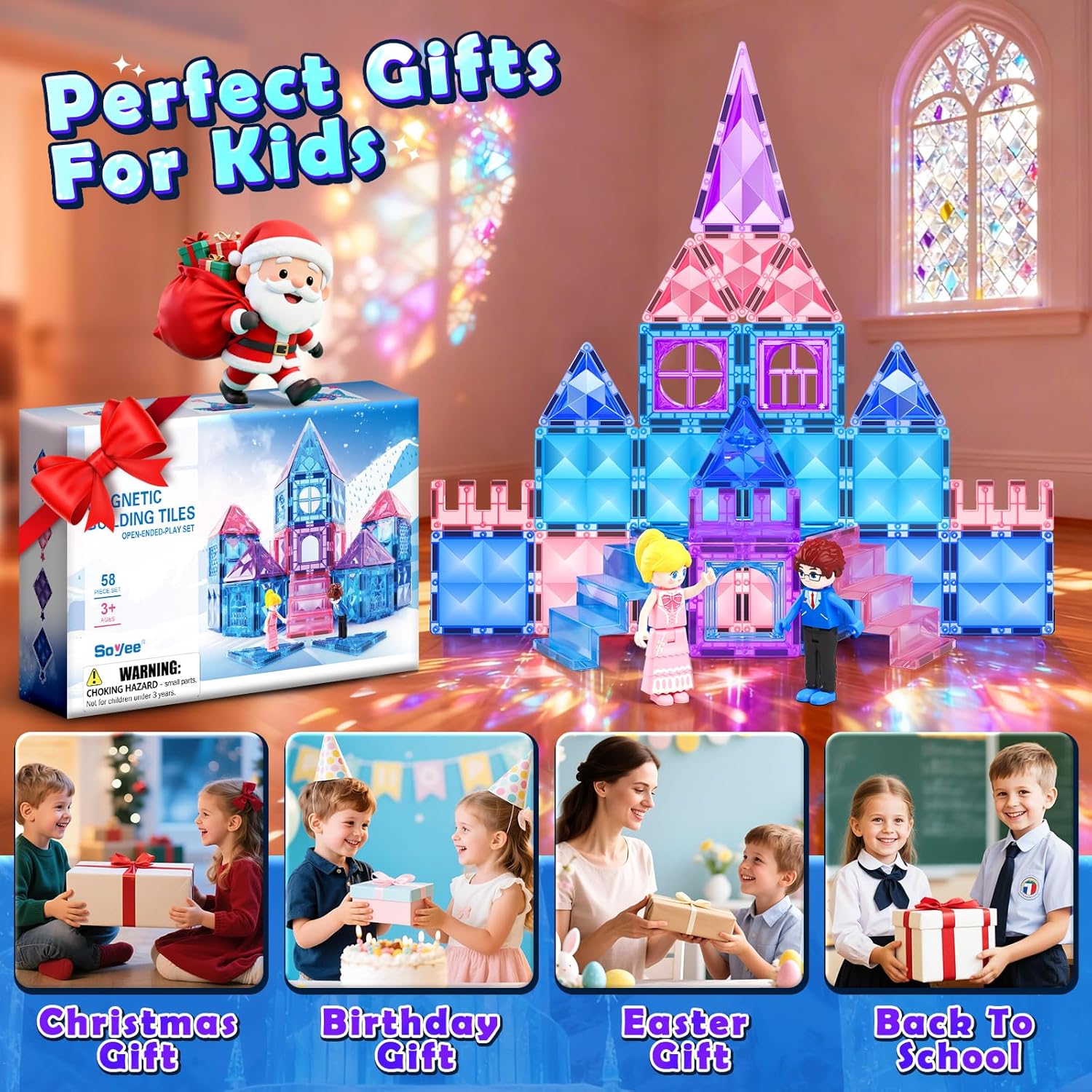 Thumbnail 5 de Soyee Diamond Magnetic Building Blocks 3-8 Toy set 🧩