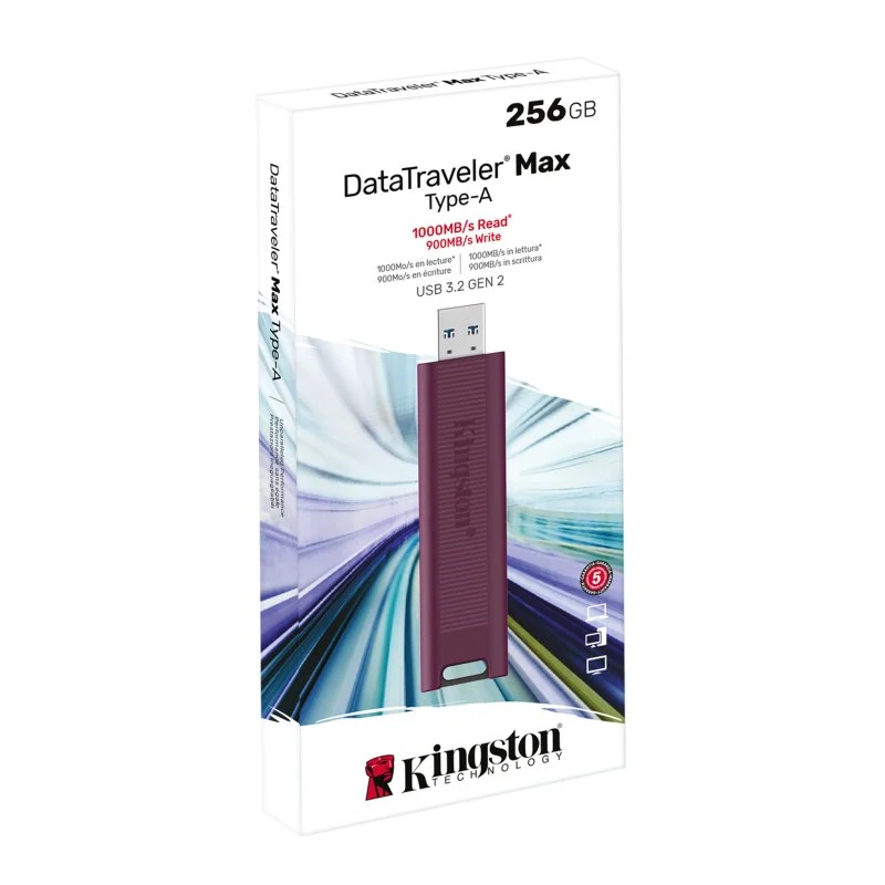 Thumbnail 1 de Kingston DataTraveler Max 256GB USB 3.2 Gen 2 Rojo