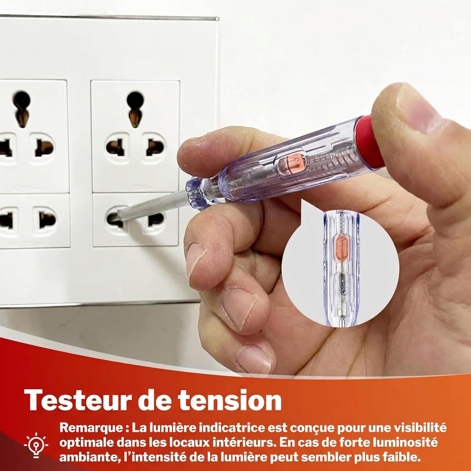 Detalle de BILITOOLS Tournevis Électricien 9 Pièces – Coffret isolé 1000V avec testeur de tension