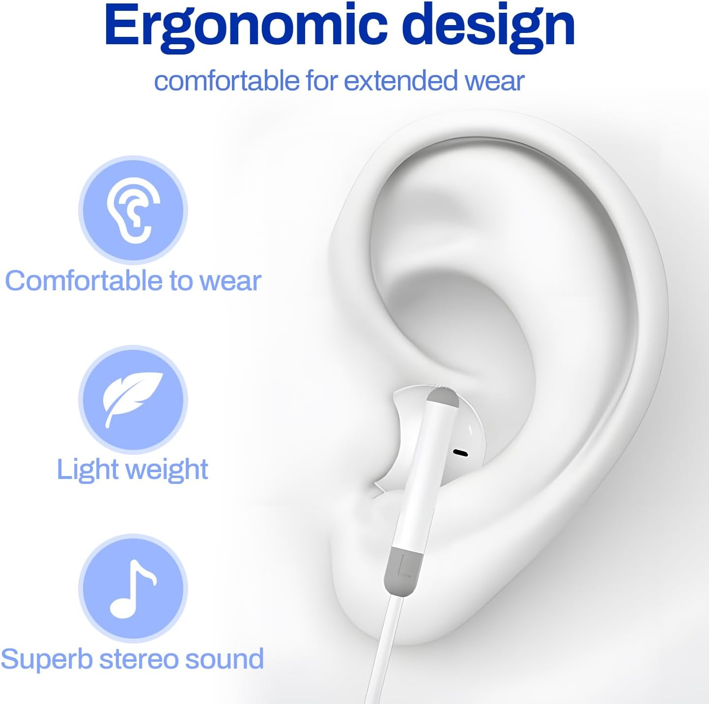 Thumbnail 2 de ASENTER USB C Headphones Wired Earbuds