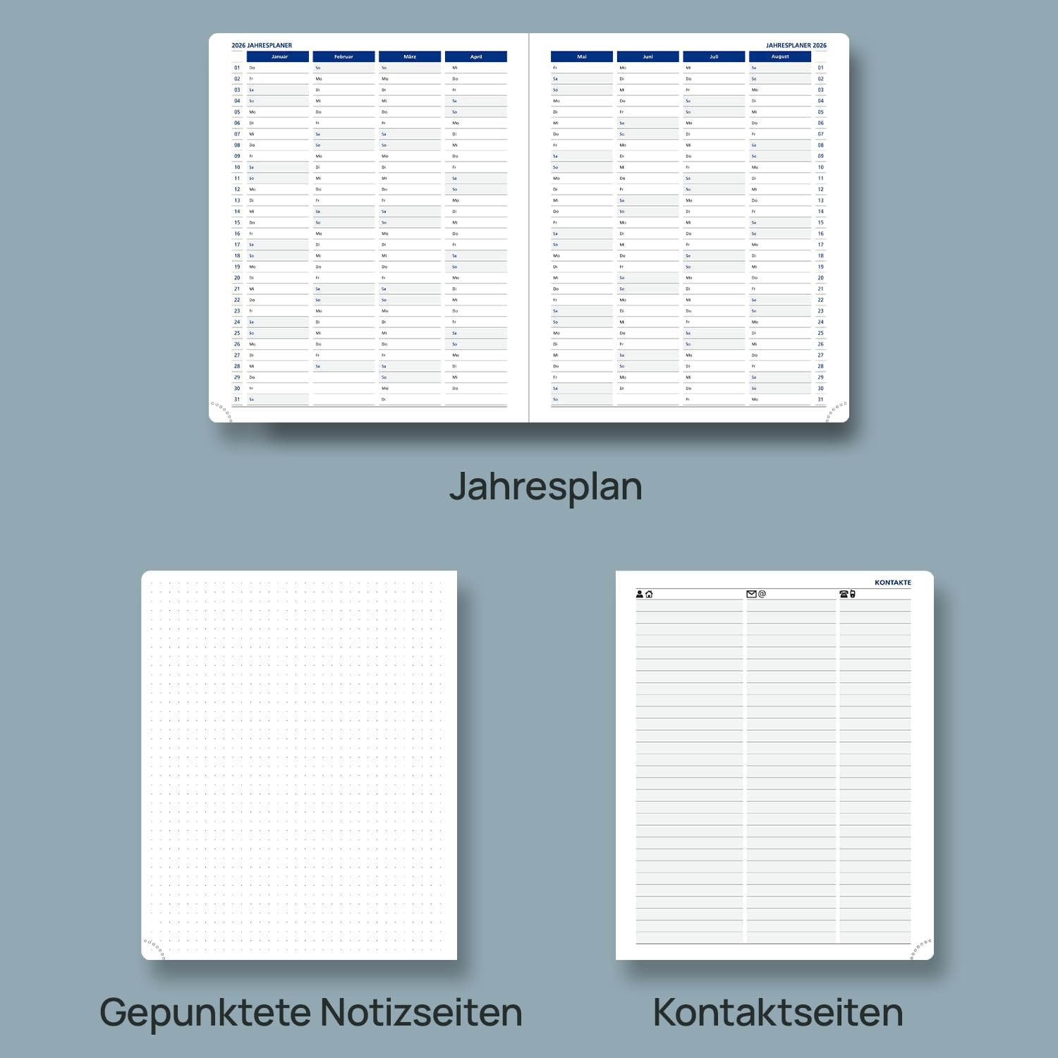 Thumbnail 4 de POPRUN Terminplaner A5+ 2026 📘